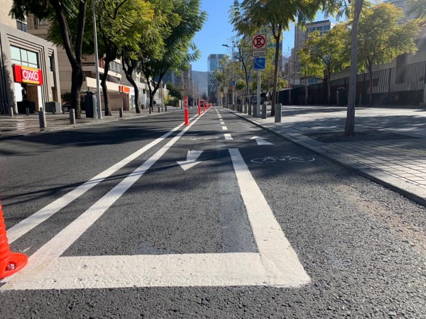 Ciclovías Tácticas en diversas calles