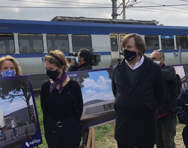 Ministra Gloria Hutt y Pdte. de EFE Pedro Pablo Errázuriz anuncian nueva estación Valencia del Metro de Valparaíso