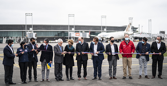 Presidente Piñera inaugura ampliación del Aeropuerto Internacional de Concepción