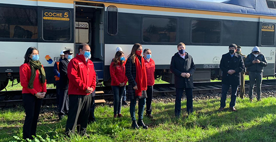 Junto a EFE anunciamos nuevo servicio ferroviario entre Temuco y Padre las Casas y llegada de primeros buses eléctricos a Aa Araucanía