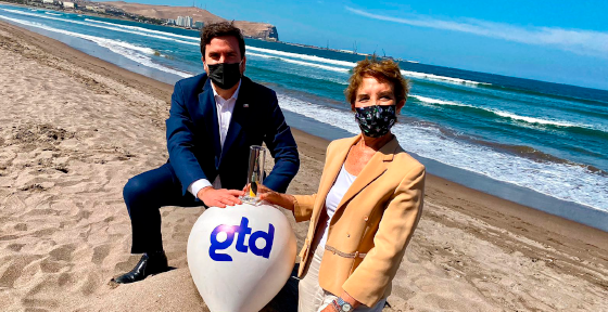 Junto a GTD inauguramos en Arica el Cable Submarino "Prat", que proveerá de fibra óptica a gran parte del territorio nacional